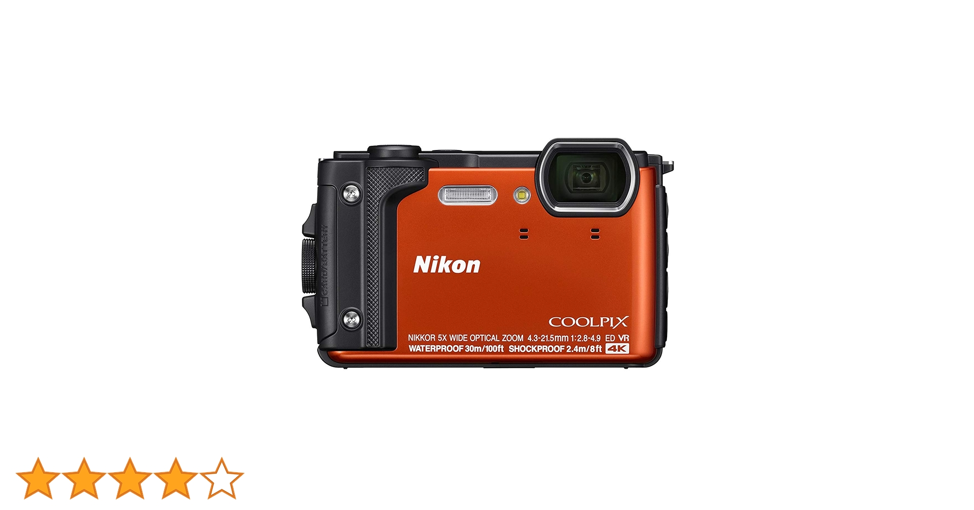 Nikon W300 Waterproof Underwater Digital Camera with TFT LCD, 3